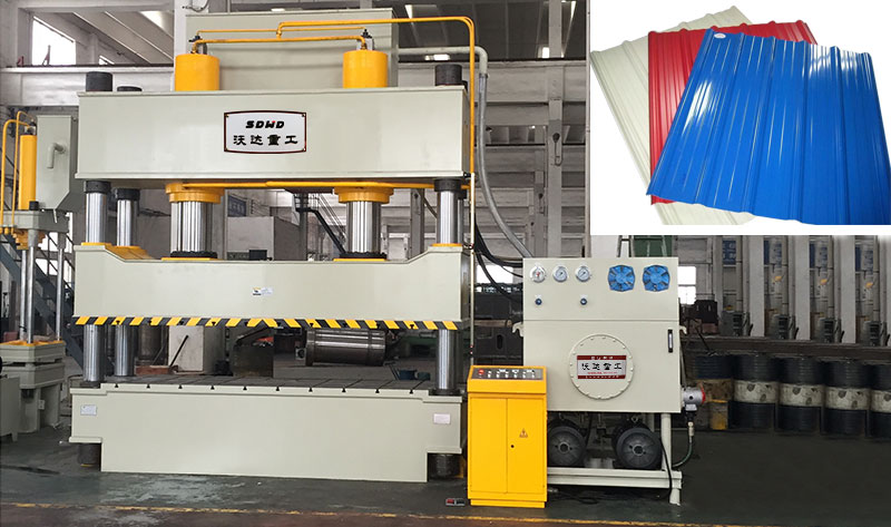 不鏽鋼(gang)雨搭防雨棚成(chéng)型液壓機